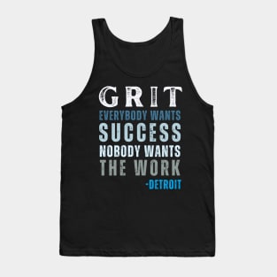 Detroit Grit Lions Football Tank Top